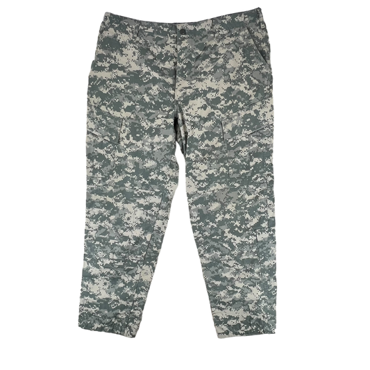 US Army UCP Pixel Camo ACU BDU Ripstop Combat Trousers - W42 L33.5