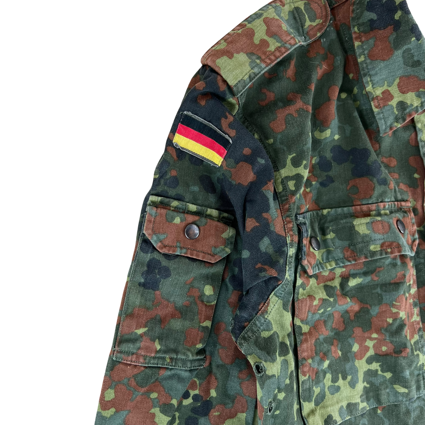 German Army Flecktarn Camouflage Long Sleeve Field Shirt - Medium GrNr 12