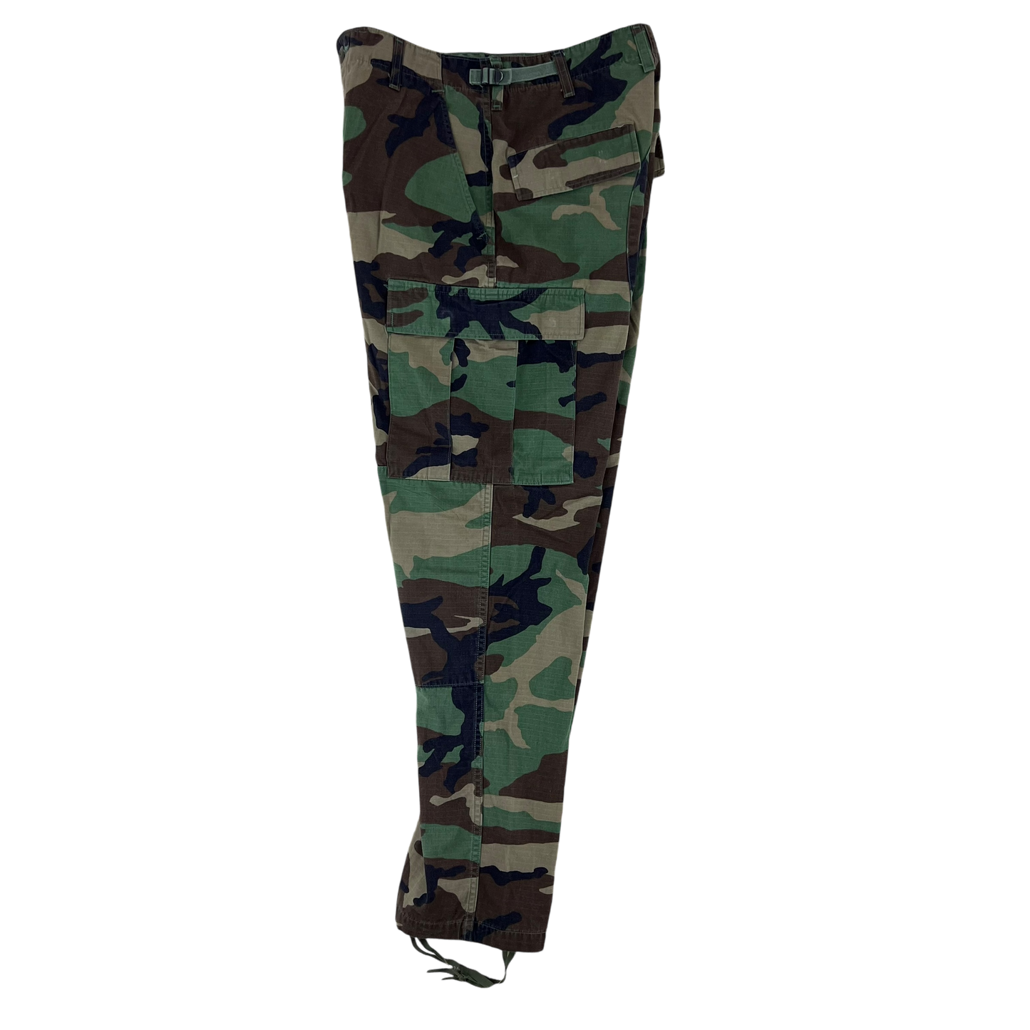 US Army Vintage M81 Woodland Camo Ripstop BDU Combat Trousers - W31 L31