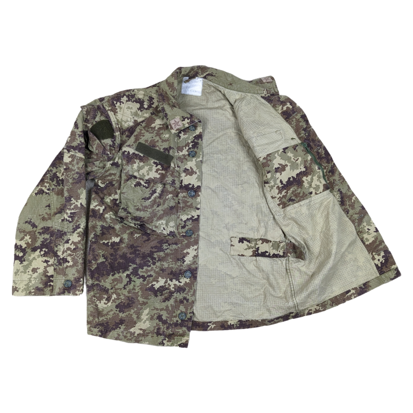 Italian Army M13 Mimetico Vegetato Camouflage Combat Jacket - X Large