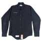 US Navy 80s Black Long Sleeve Service Shirt