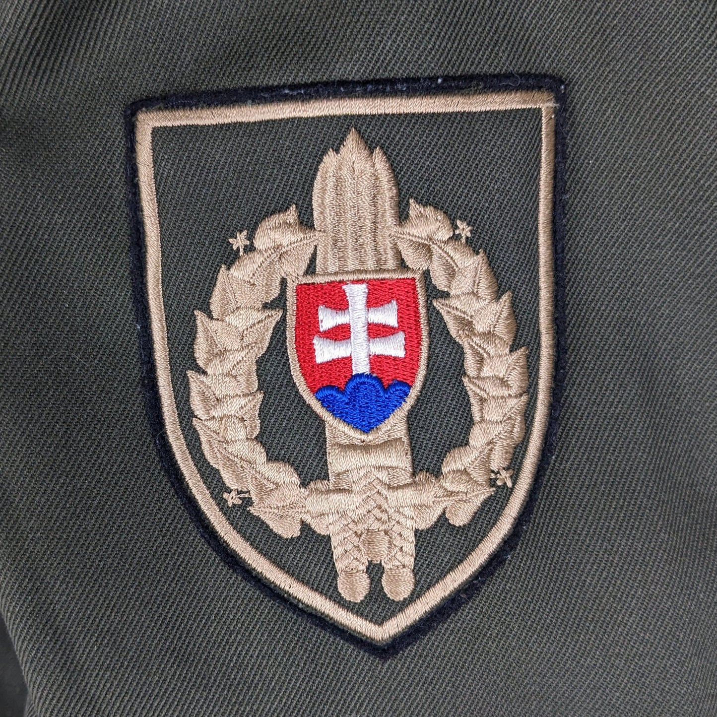 Slovak Army M97 Olive Green Dress Jacket w/ Patch - Medium