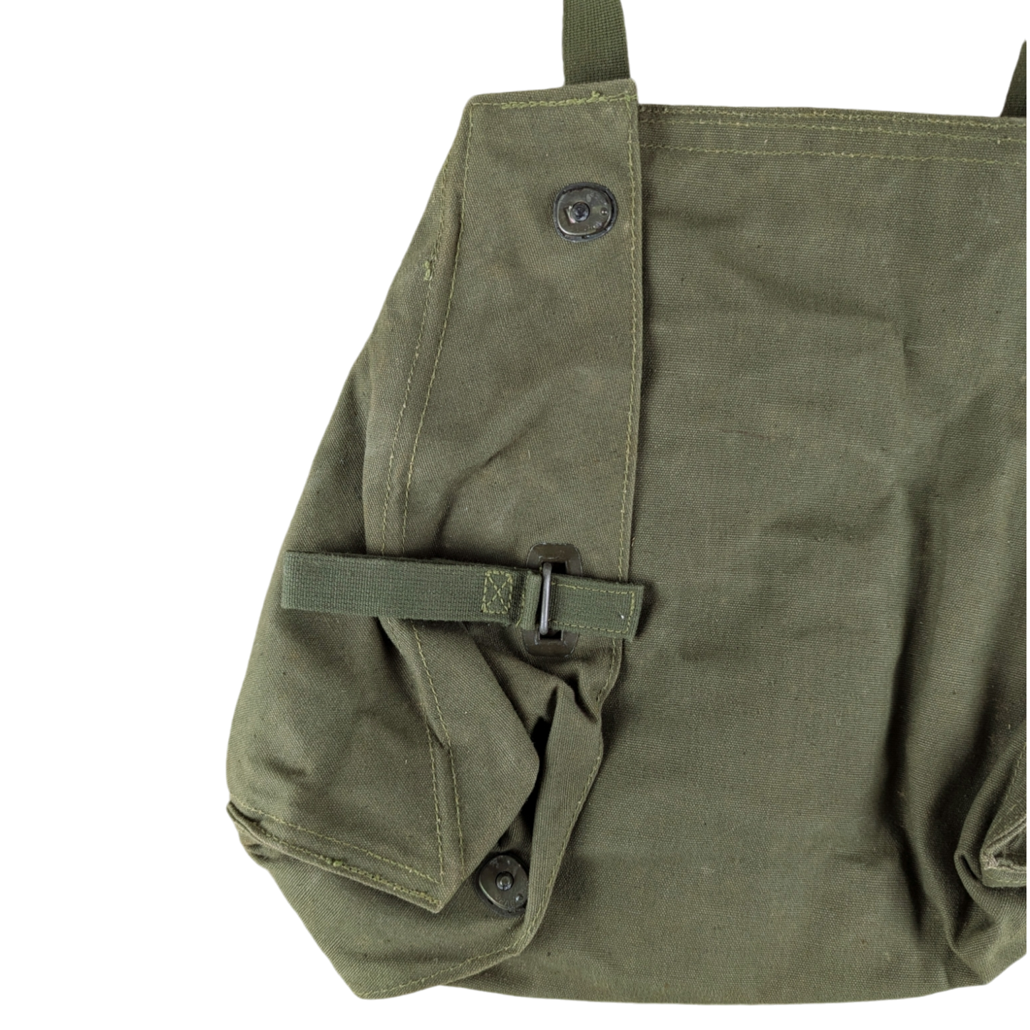 Swedish Army M51 Bag Gas Mask Haversack Olive Green Canvas - #1