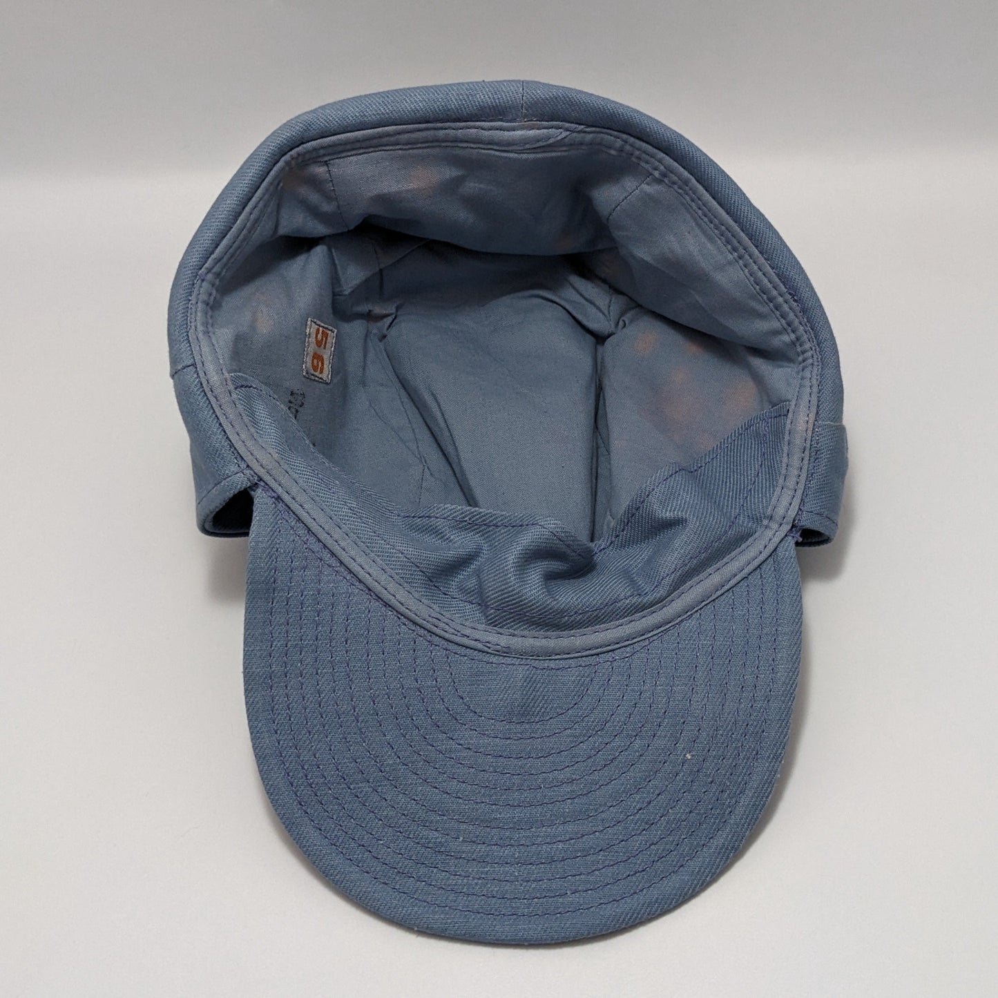 Swedish Army Civil Defence 1960's Sky Blue Winter Trapper Cap