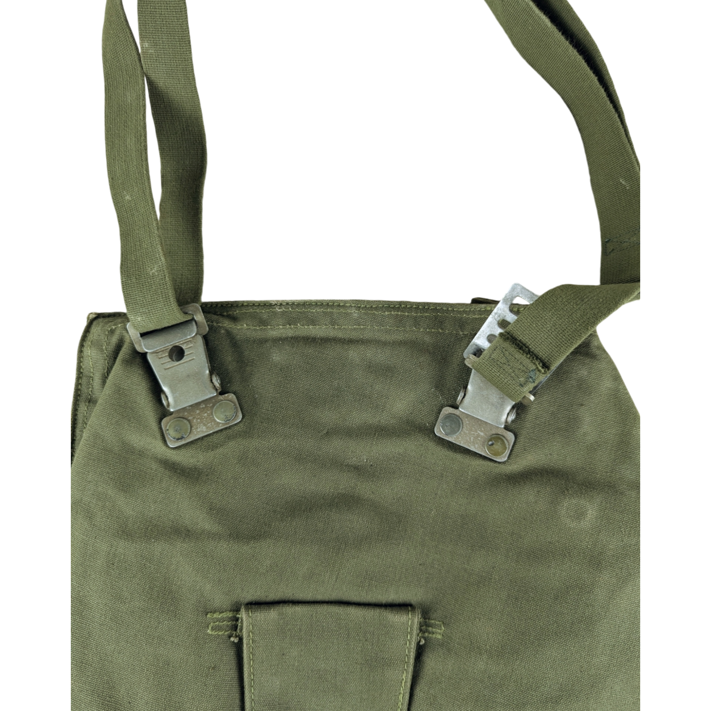 Swedish Army M51 Bag Gas Mask Haversack Olive Green Canvas - #1