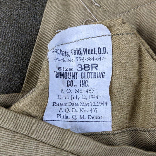 US Army Air Force WW2 Ike Jacket Battle Dress - 38R