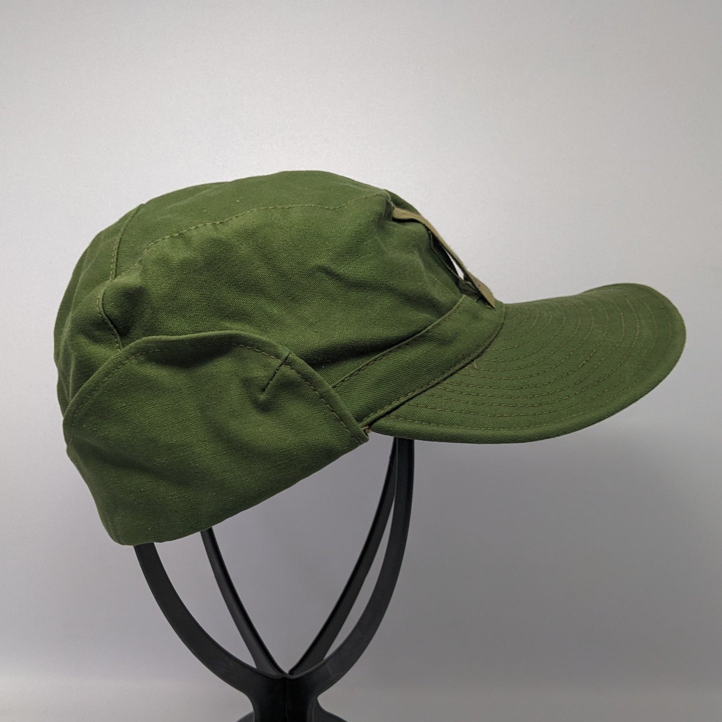 Swedish Army M59 Forest Green Fatigue Cap w/ Officer's Patch