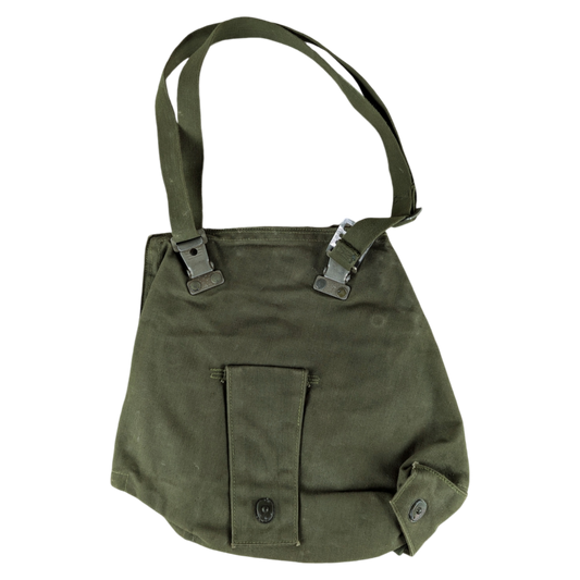 Swedish Army M51 Bag Gas Mask Haversack Olive Green Canvas - #1