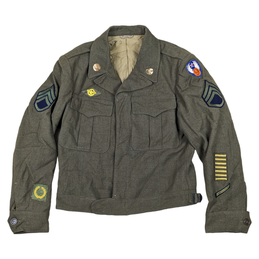 US Army Air Force WW2 Ike Jacket Battle Dress - 38R