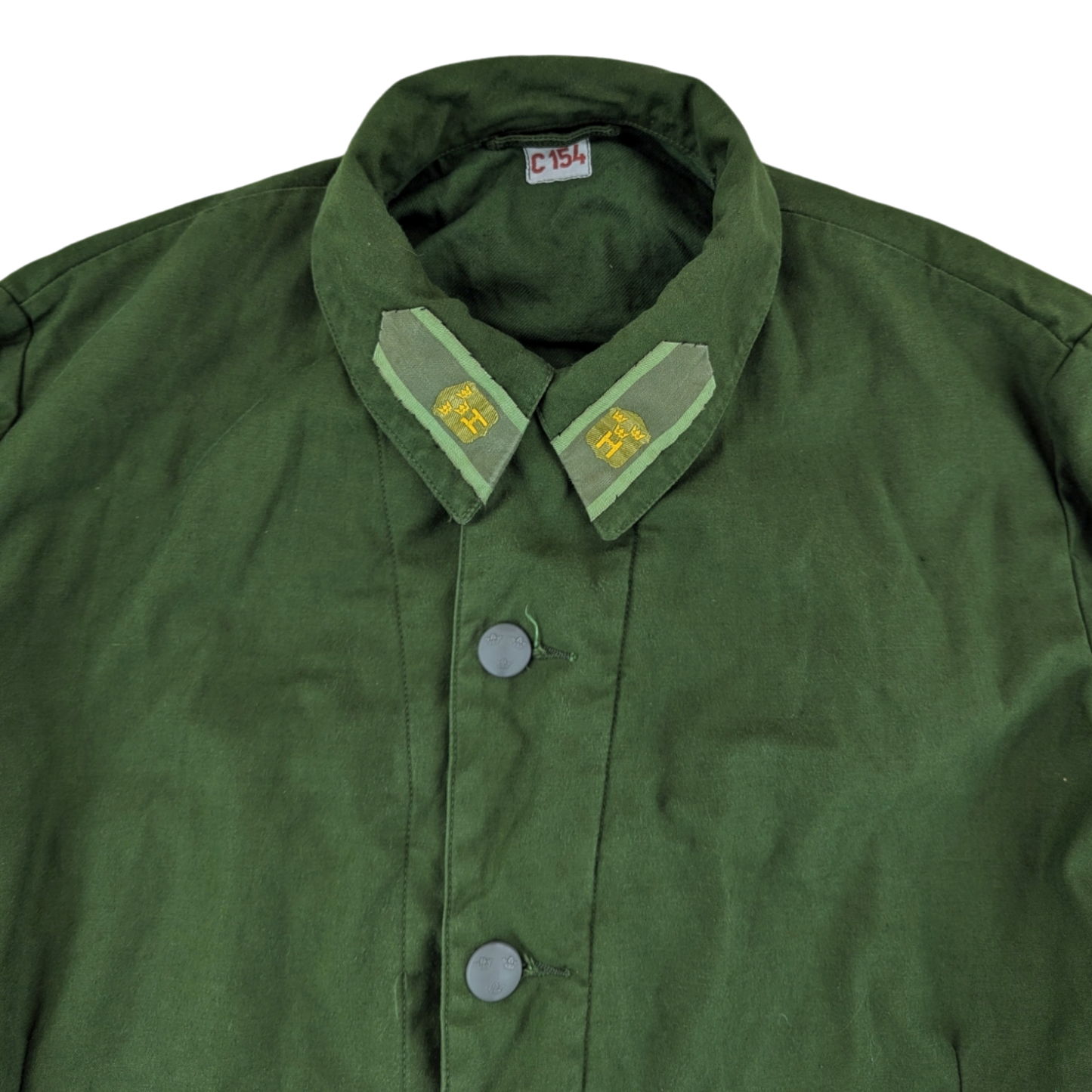 Swedish Army M59 Forest Green Field Jacket - Home Guard - Large