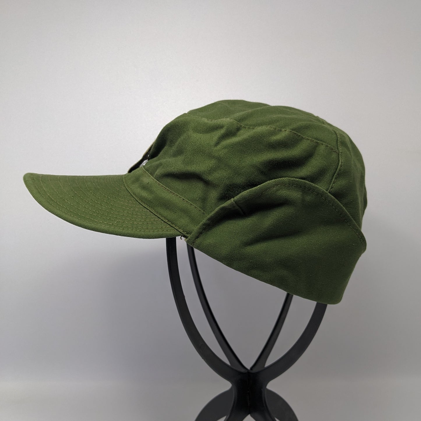 Swedish Army M59 Forest Green Fatigue Cap w/ Officer's Patch