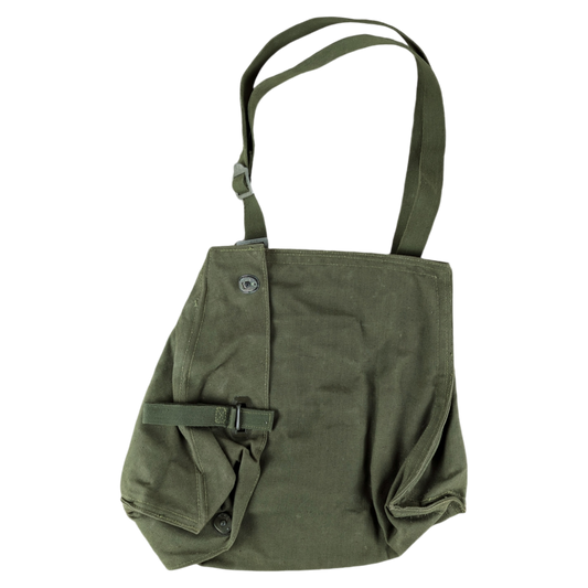 Swedish Army M51 Bag Gas Mask Haversack Olive Green Canvas - #1