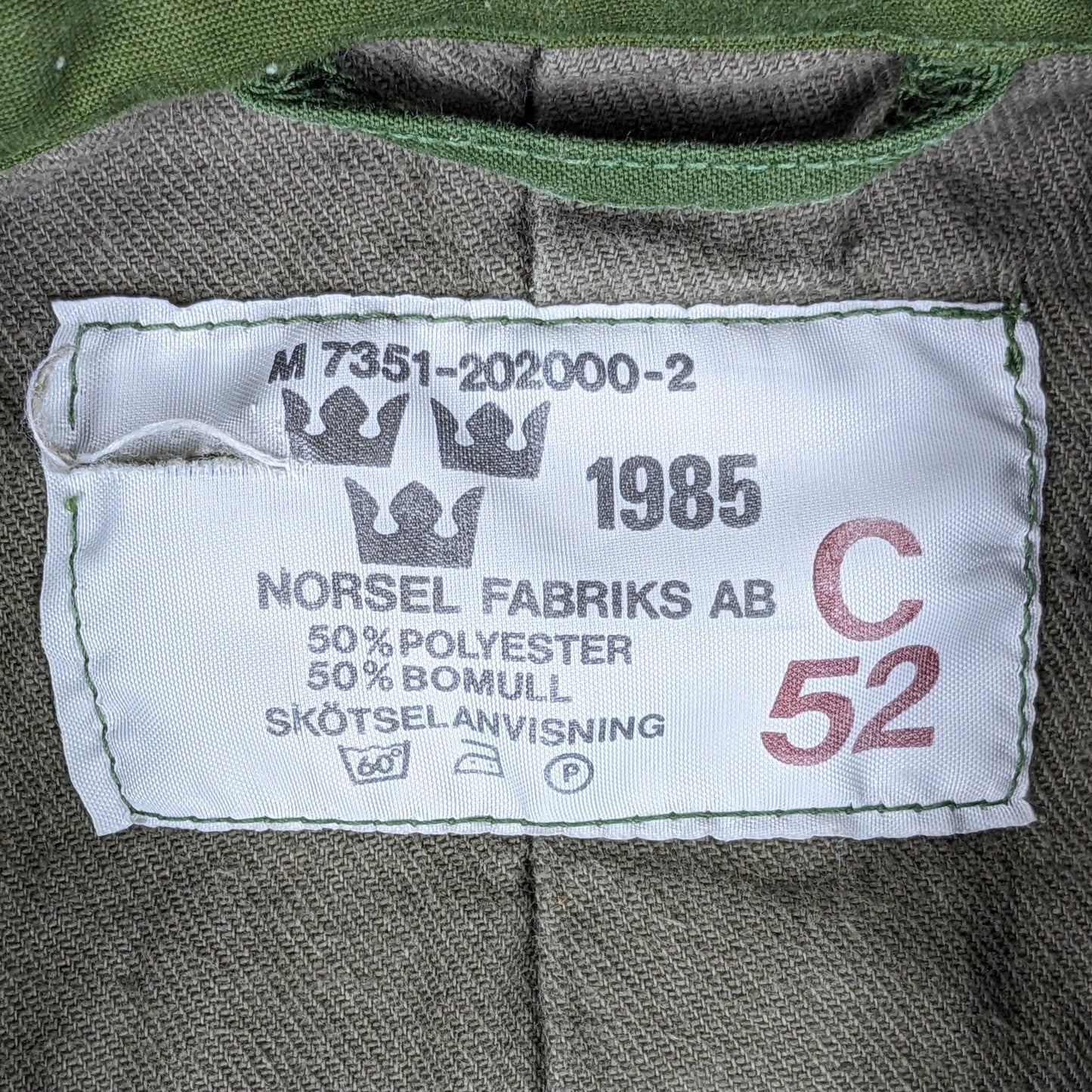 Swedish Army M59 Forest Green Field Jacket - Home Guard & Postverket