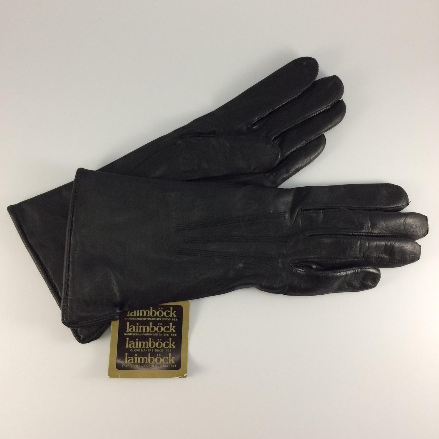 Dutch Army RNA / KL Genuine Laimböck Black Leather Lined Women's Dress Gloves