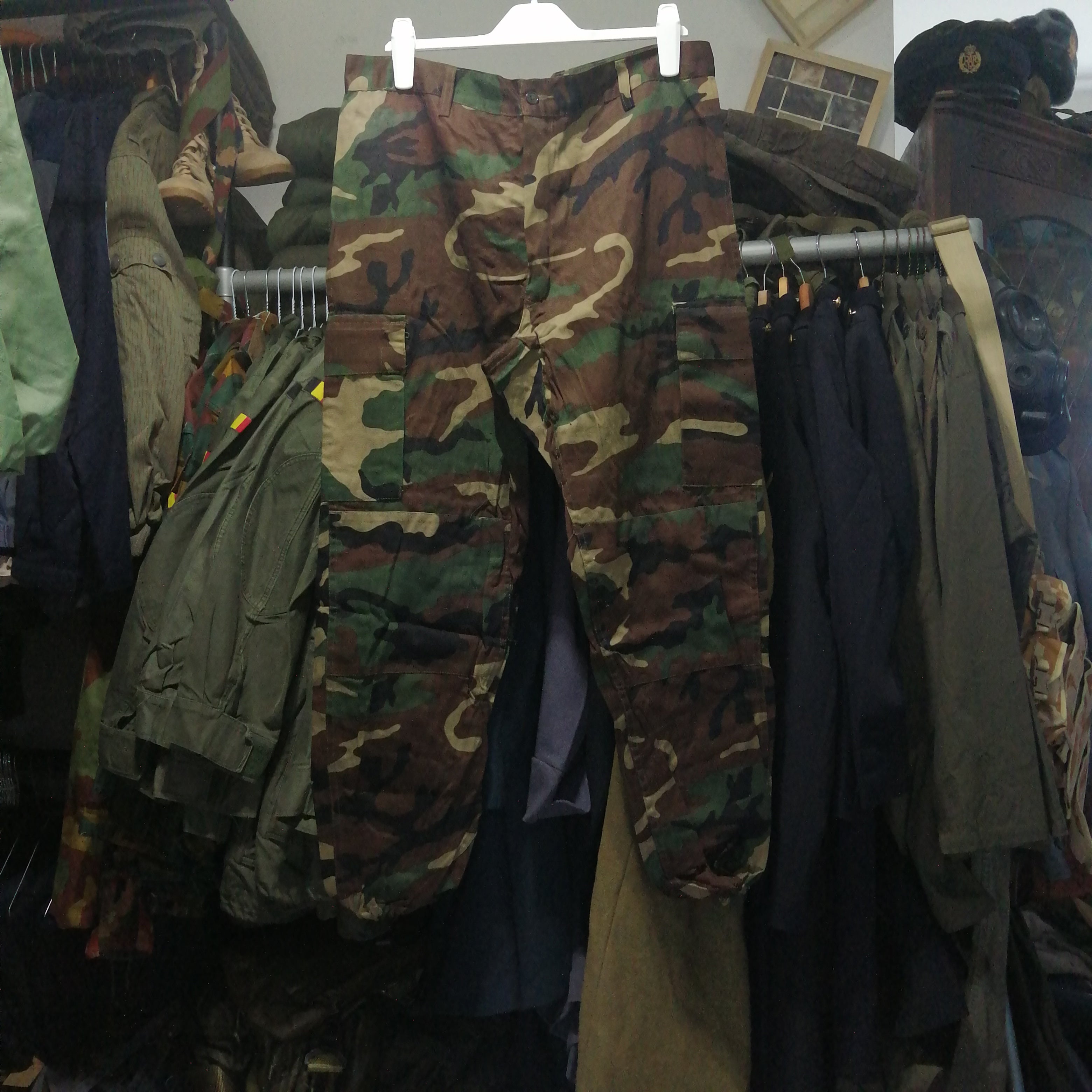 80s woodland camouflage pattern combat trousers BDU 米軍 コンバットパンツ ウッドランドカモ   NeuYokes