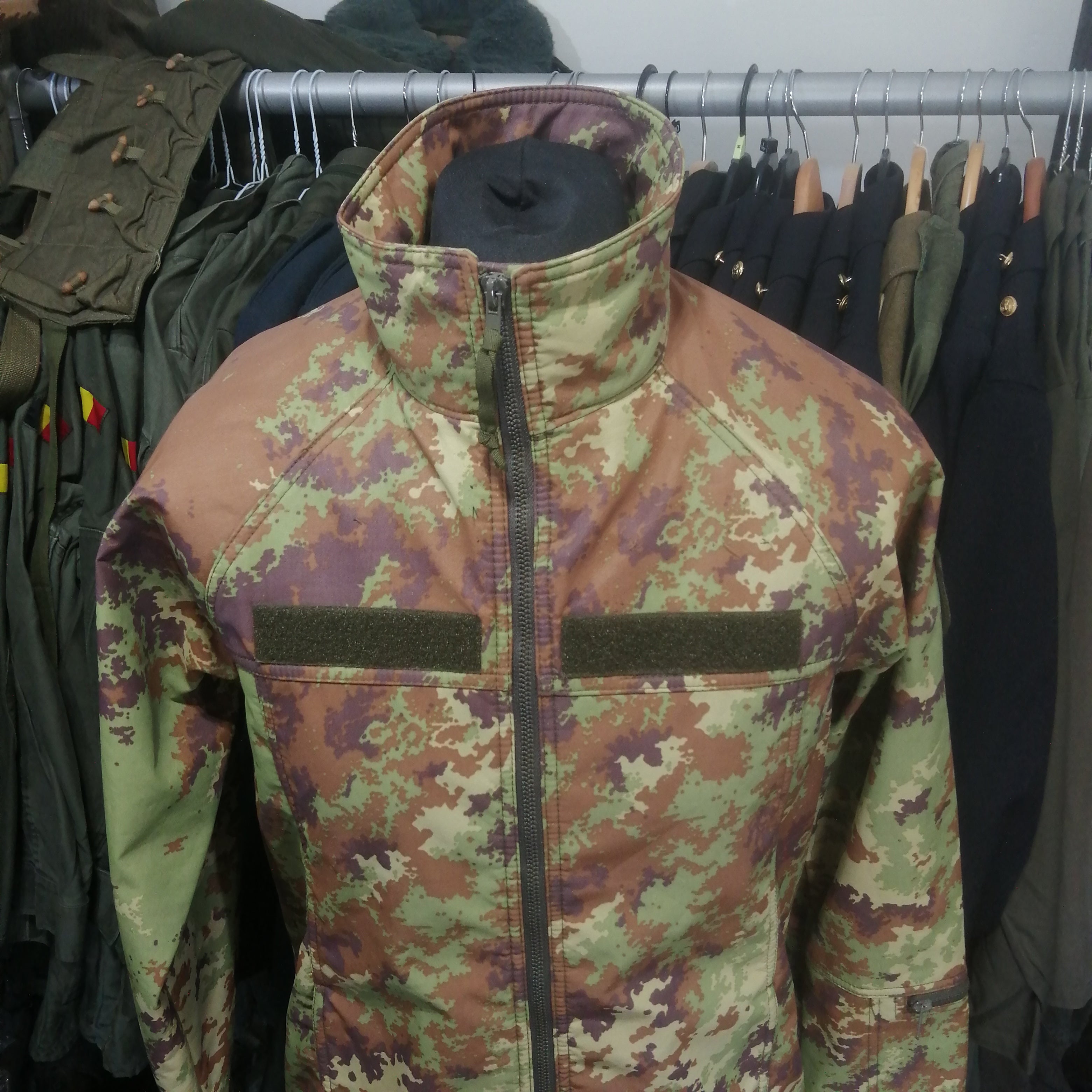 Italian Army Marine's Mimetico Vegetato Vegetated Camo Waterproof Softshell  Jacket