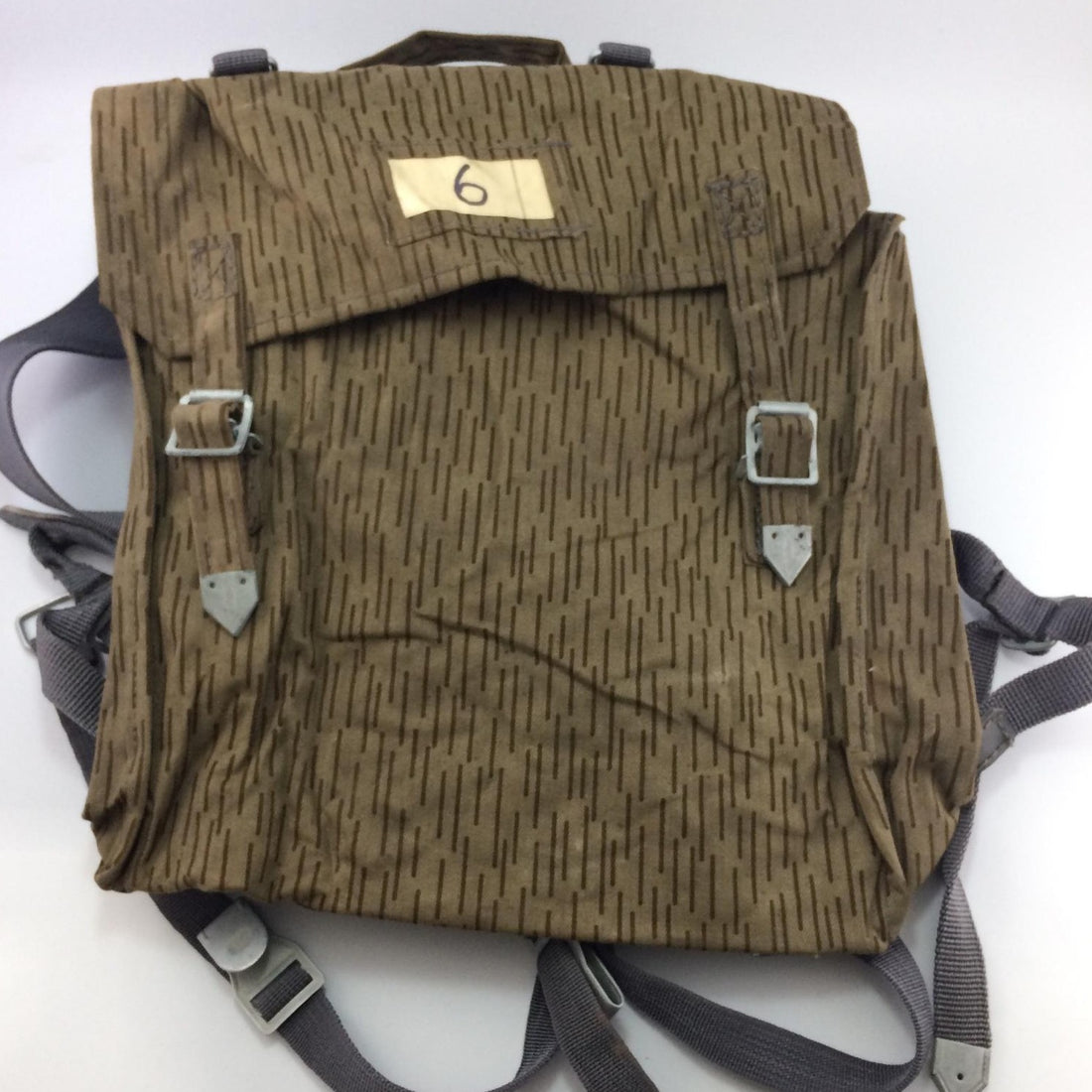 Genuine East German army military rucksack pack DDR NVA raindrop camo backpack