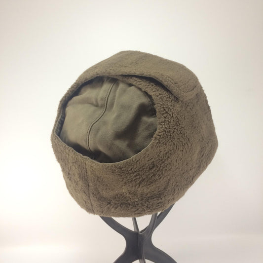 German Army Bundeswehr Olive Drab OD Winter Cold Weather Faux Fur Trapper Cap